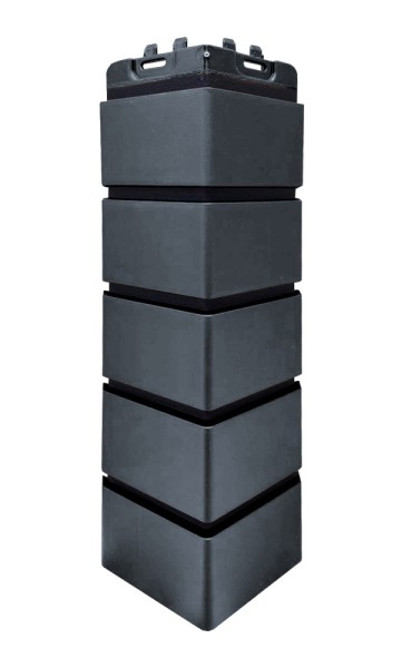 Угол Grand Line состаренный кирпич премиум Графит (шов RAL 9005) купить в Заводоуковске