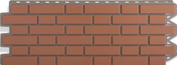 Фасадная панель Альта-Профиль, Кирпич Клинкерный, Красный купить в Заводоуковске
