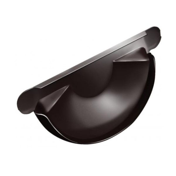 Водосток Grand Line 125x90 – Заглушка желоба RAL 8017 купить в Заводоуковске