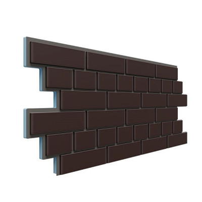 Фасадная термопанель Доломит кирпич 20мм Коричневый