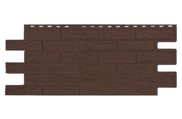 Фасадная панель T-Siding Кирпич Саман Эко Браун купить в Заводоуковске