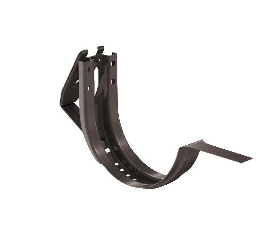 Водосток Aquasistem, система 125x90 - Крюк крепления желоба короткий регулируемый RR 32 Тёмно-Коричневый купить в Заводоуковске