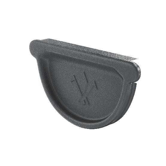 Водосток Aquasistem, Система 150/100 - Заглушка желоба универсальная с резиновым уплотнителем RR 23 Маренго matt купить в Заводоуковске