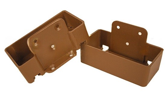 Крепление перил прямое из алюминия GardenParkett Орех купить в Заводоуковске