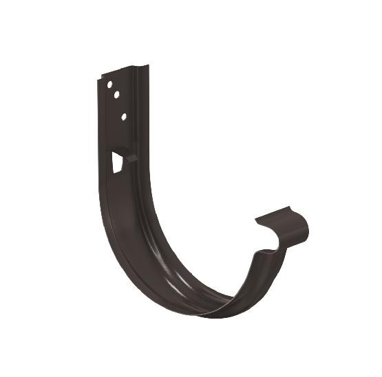 Водосток Aquasistem, система 125x90 - Крюк крепления желоба универсальный RR 32 Тёмно-Коричневый купить в Заводоуковске