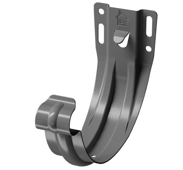 Карнизный кронштейн (штампованный) D125 Döcke STAL PREMIUM Графит, (RAL 7024) купить в Заводоуковске