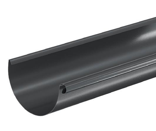 Водосток Aquasistem, система 125x90 - Водосточный желоб 3.00м RAL 7024 Тёмно-серый купить в Заводоуковске