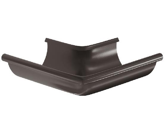 Водосток Aquasistem, система 150/100 -  Угол желоба, наружный 90° RR 32 Тёмно Коричневый купить в Заводоуковске